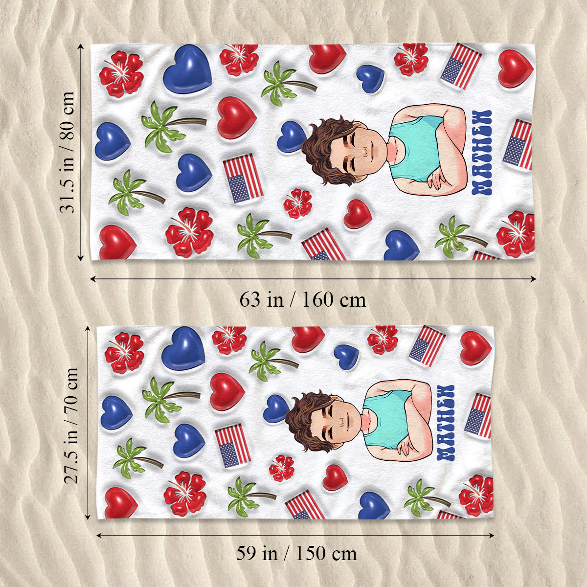 Life Is Better At The Beach - Personalized Sea Lover Beach Towel