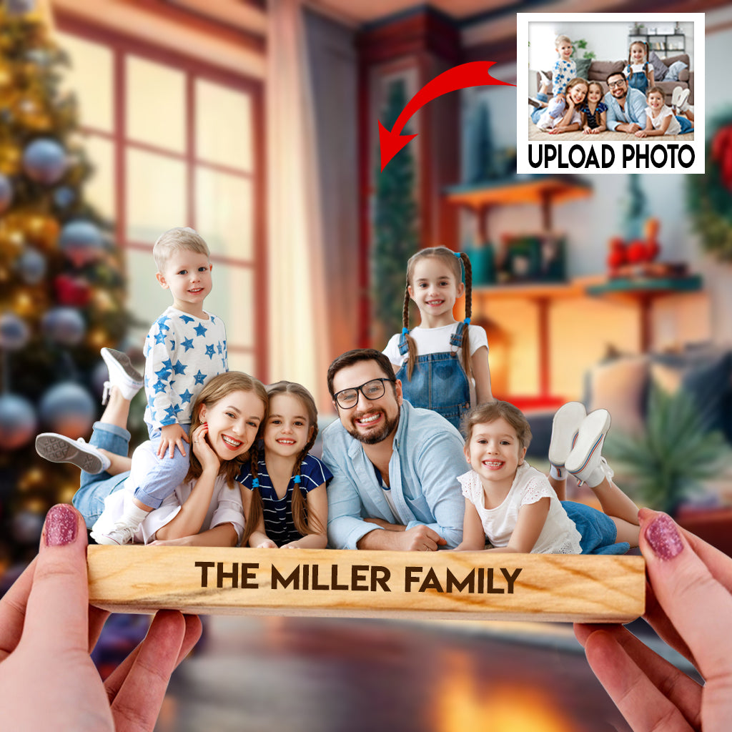 Individuelle Fotoplakette – Personalisierte Familienfotoplakette