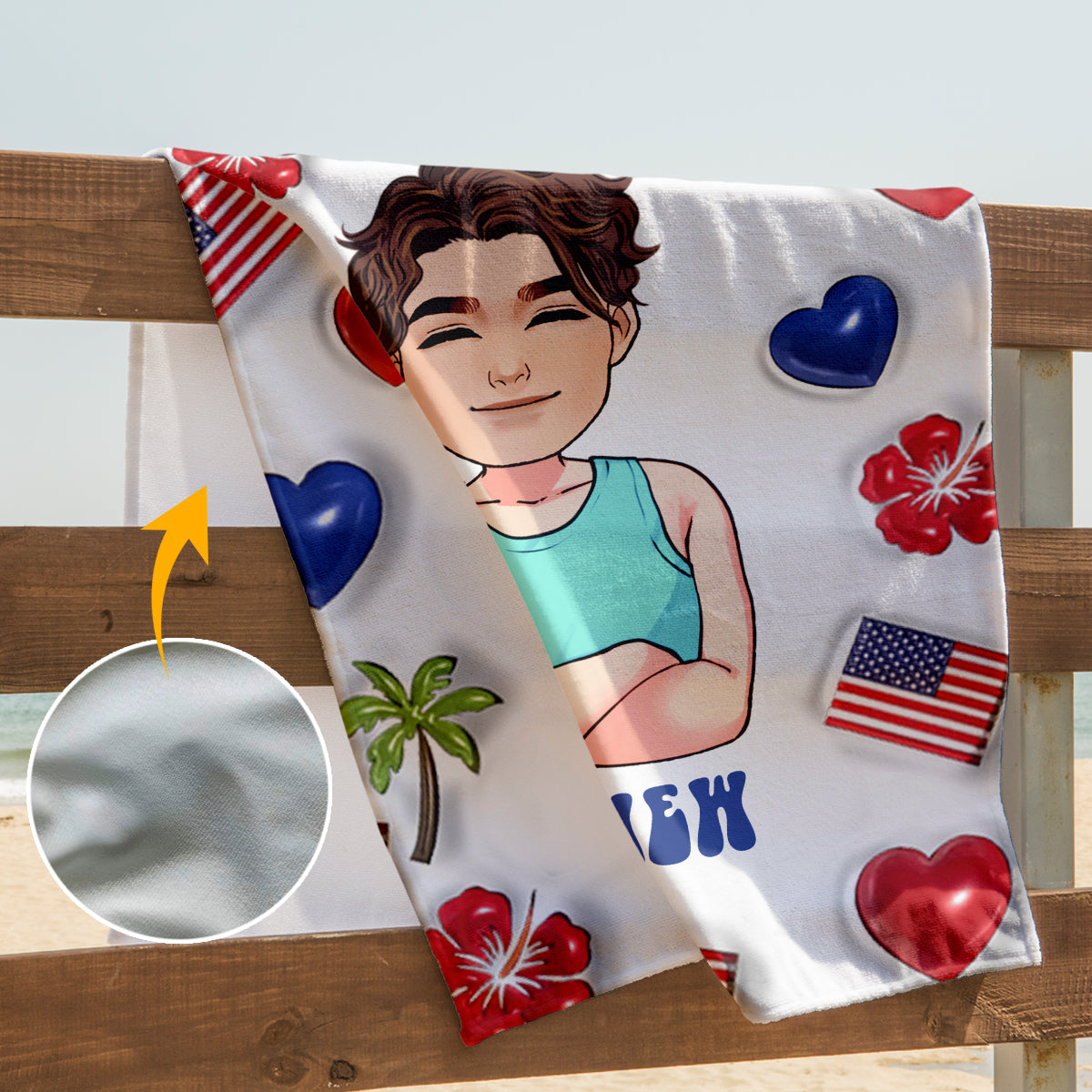 Life Is Better At The Beach - Personalized Sea Lover Beach Towel