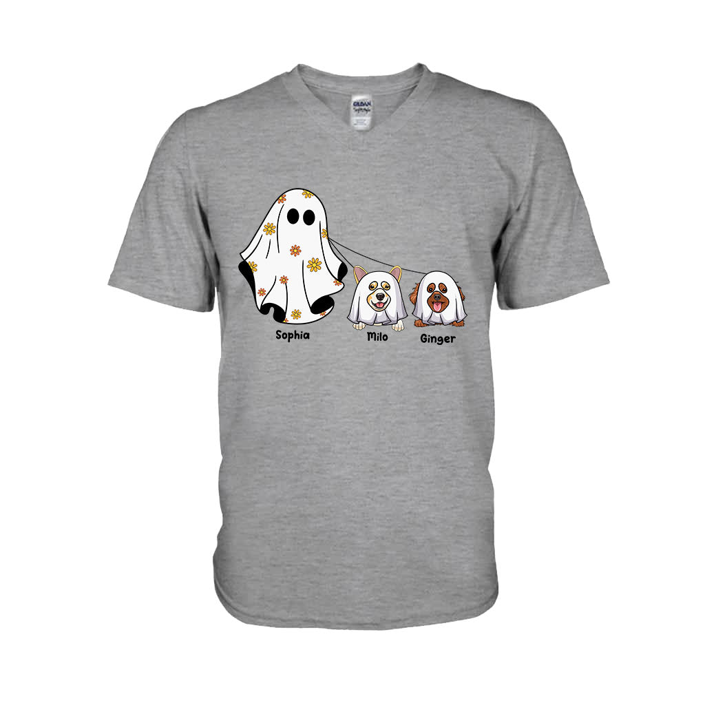 Niedliche Geister – Personalisiertes Hunde-T-Shirt und Hoodie