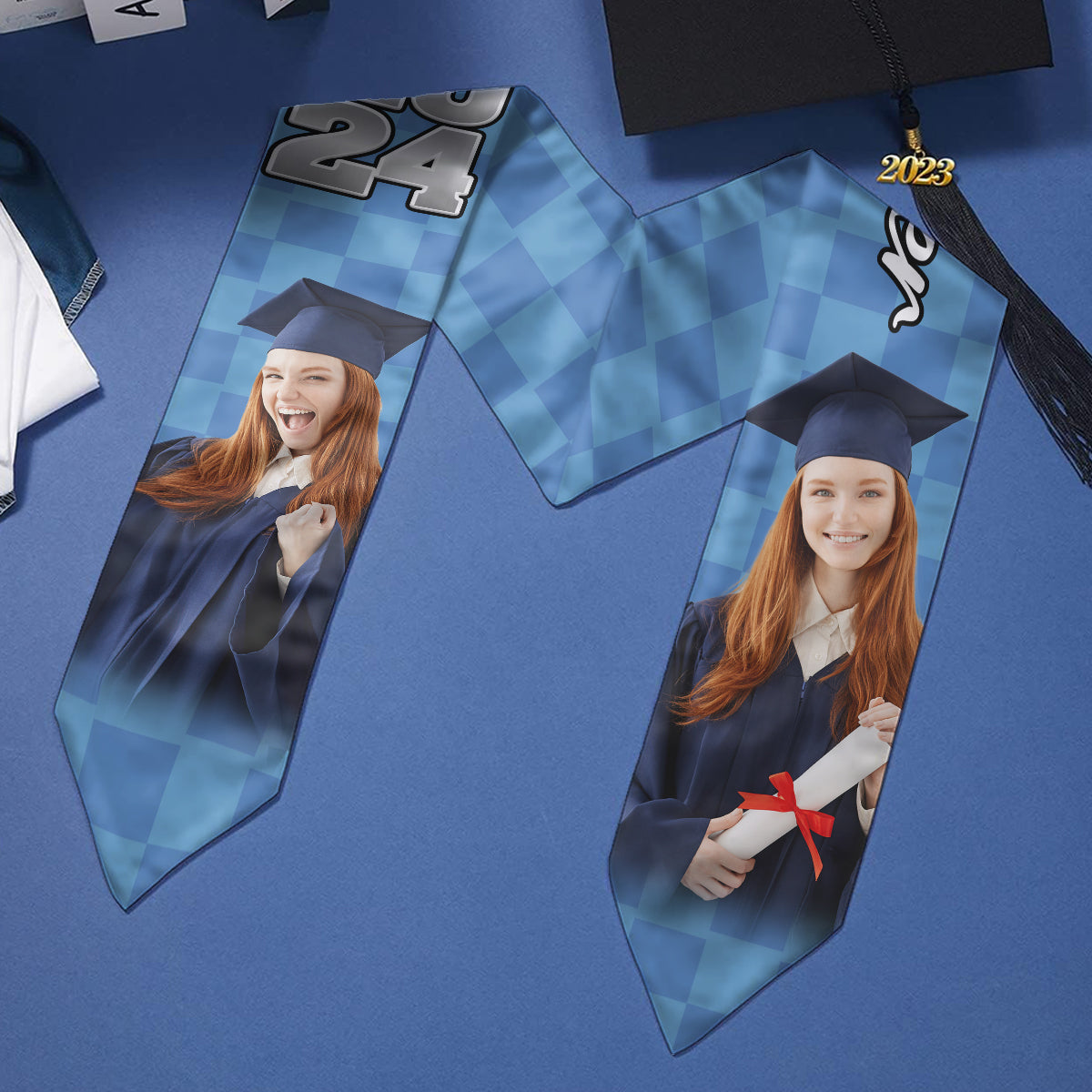 Personalisierte Abschlussstola mit Foto 
