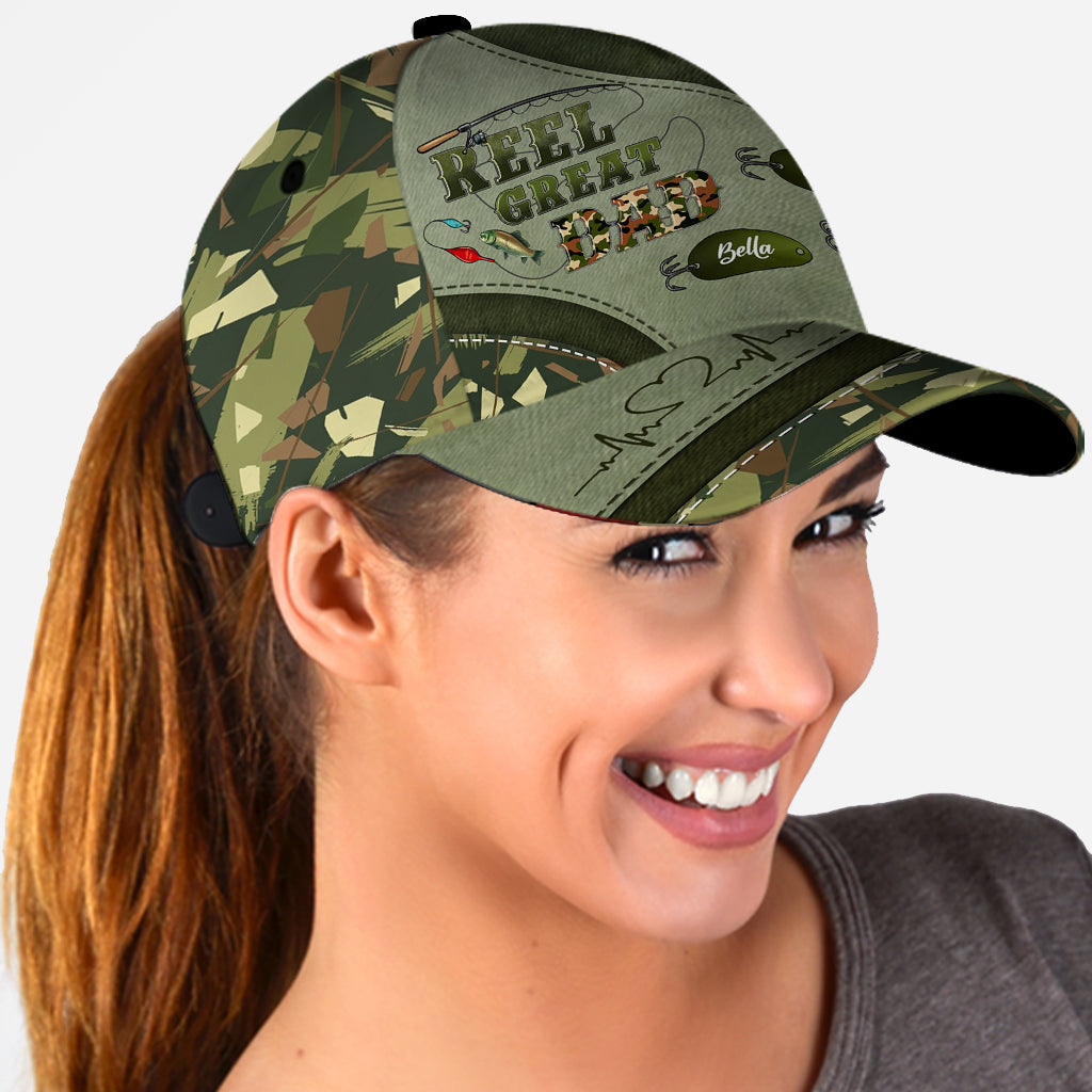 Western Reel Great Dad Camouflage - Personalisierte klassische Vaterkappe