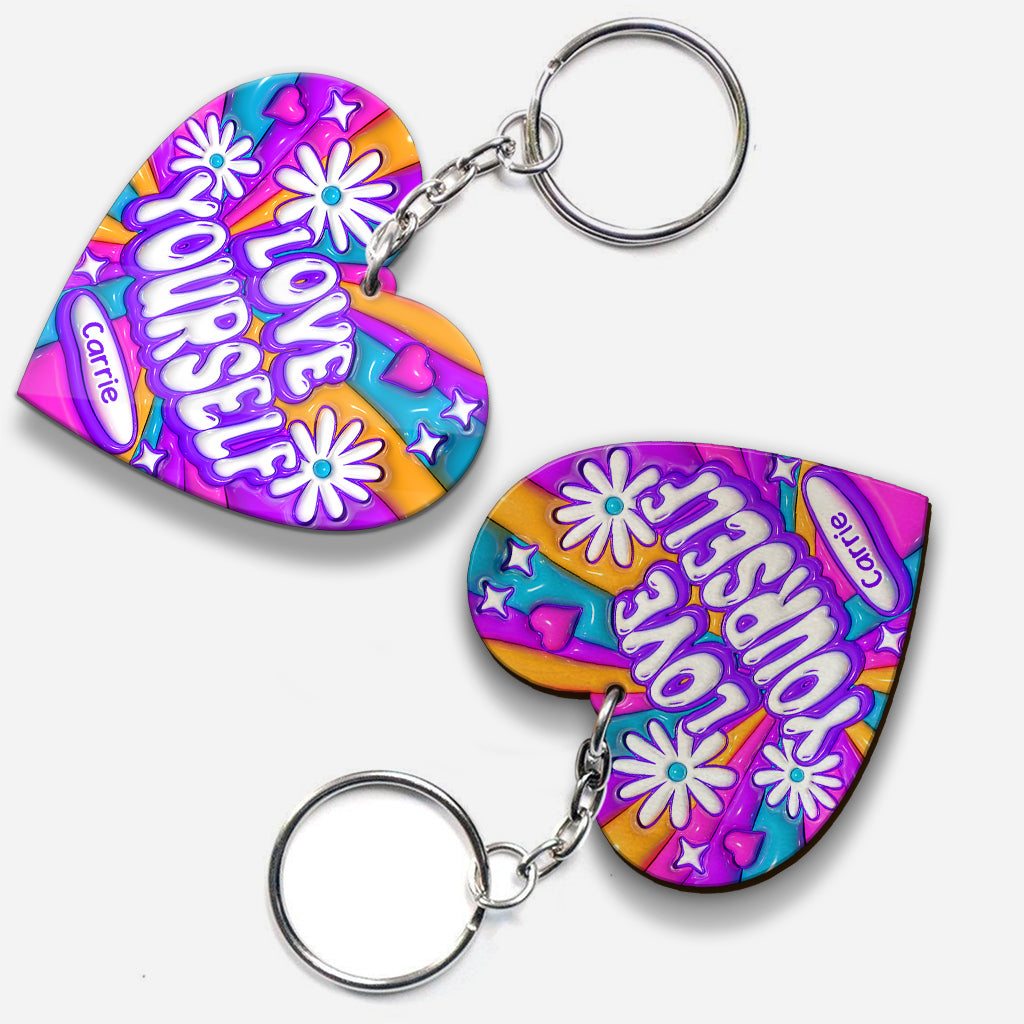Love Yourself - Personalized Keychain