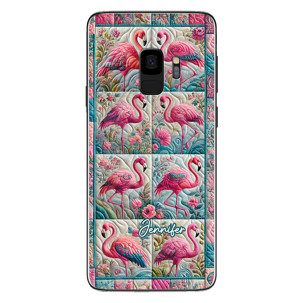 Vintage Flamingo – Personalisierte Flamingo-Handyhülle