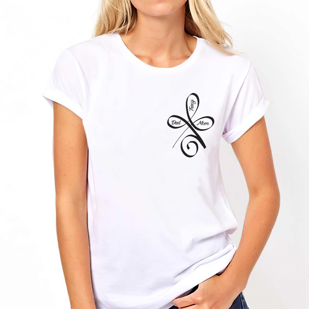 Bedingungslose Liebe – Personalisiertes Familien-T-Shirt und Hoodie