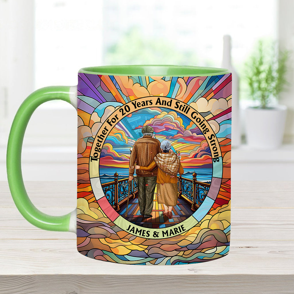 Immer noch glücklich – personalisierte Tasse für Paare