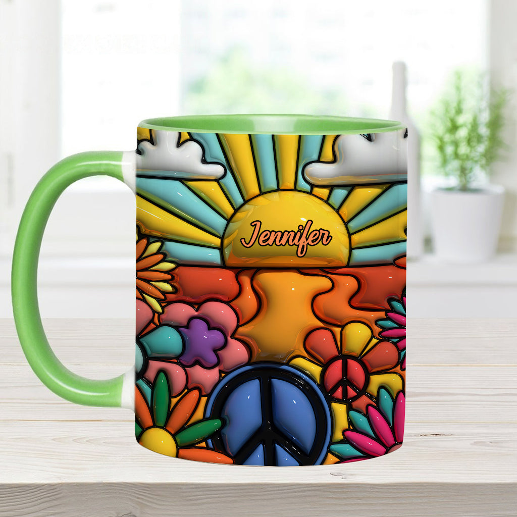 Hippie Soul – Personalisierte Tasse mit Hippie-Akzent