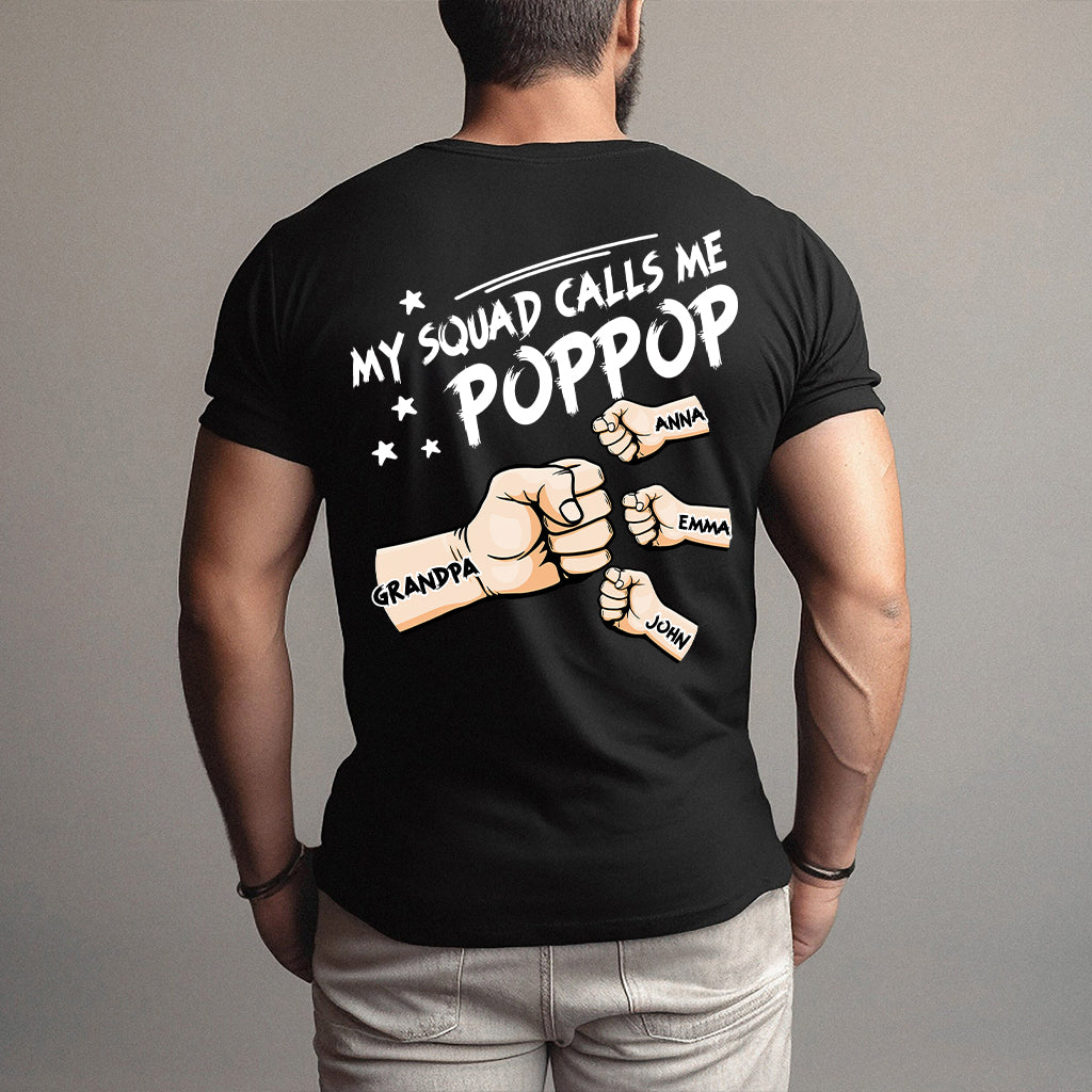 Meine Freunde nennen mich Poppop – Personalisiertes Opa-T-Shirt und Hoodie