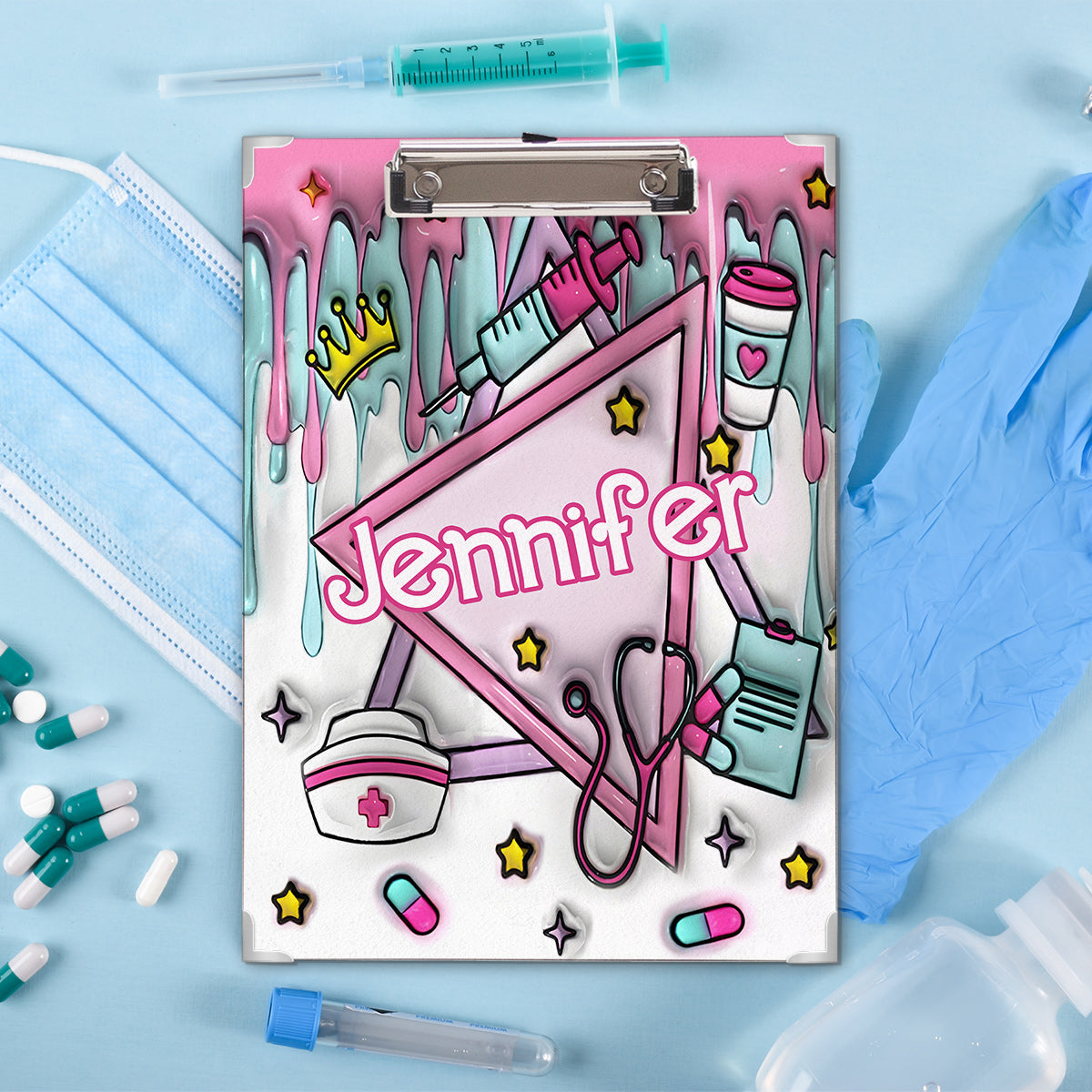 Nurse Life Pink - Personalized Nurse Clipboard