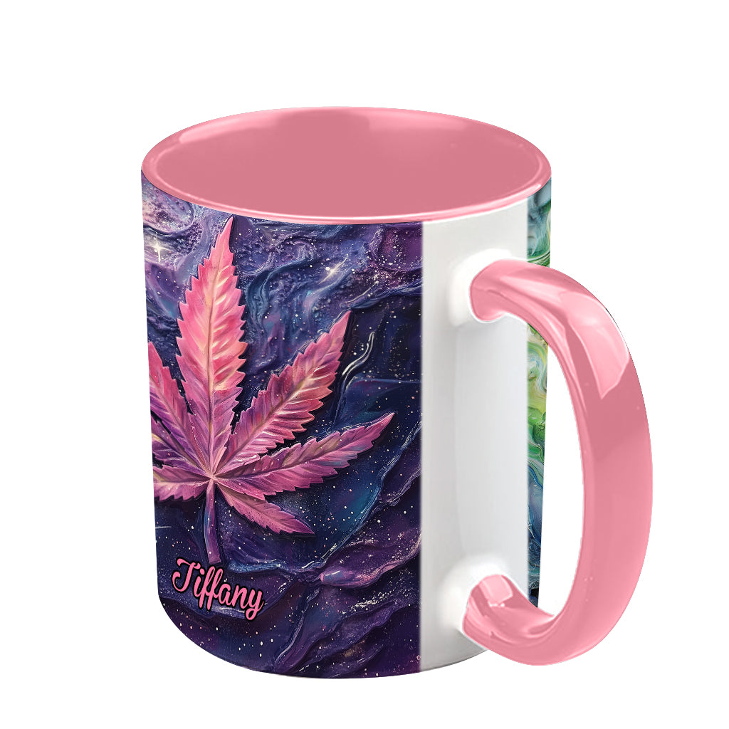 Let's Get Lit - Personalisierter Becher mit Weed-Motiv