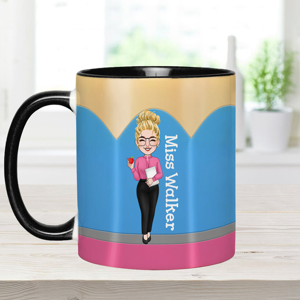 Teacher's Pencil - Personalized Teacher Accent Mug