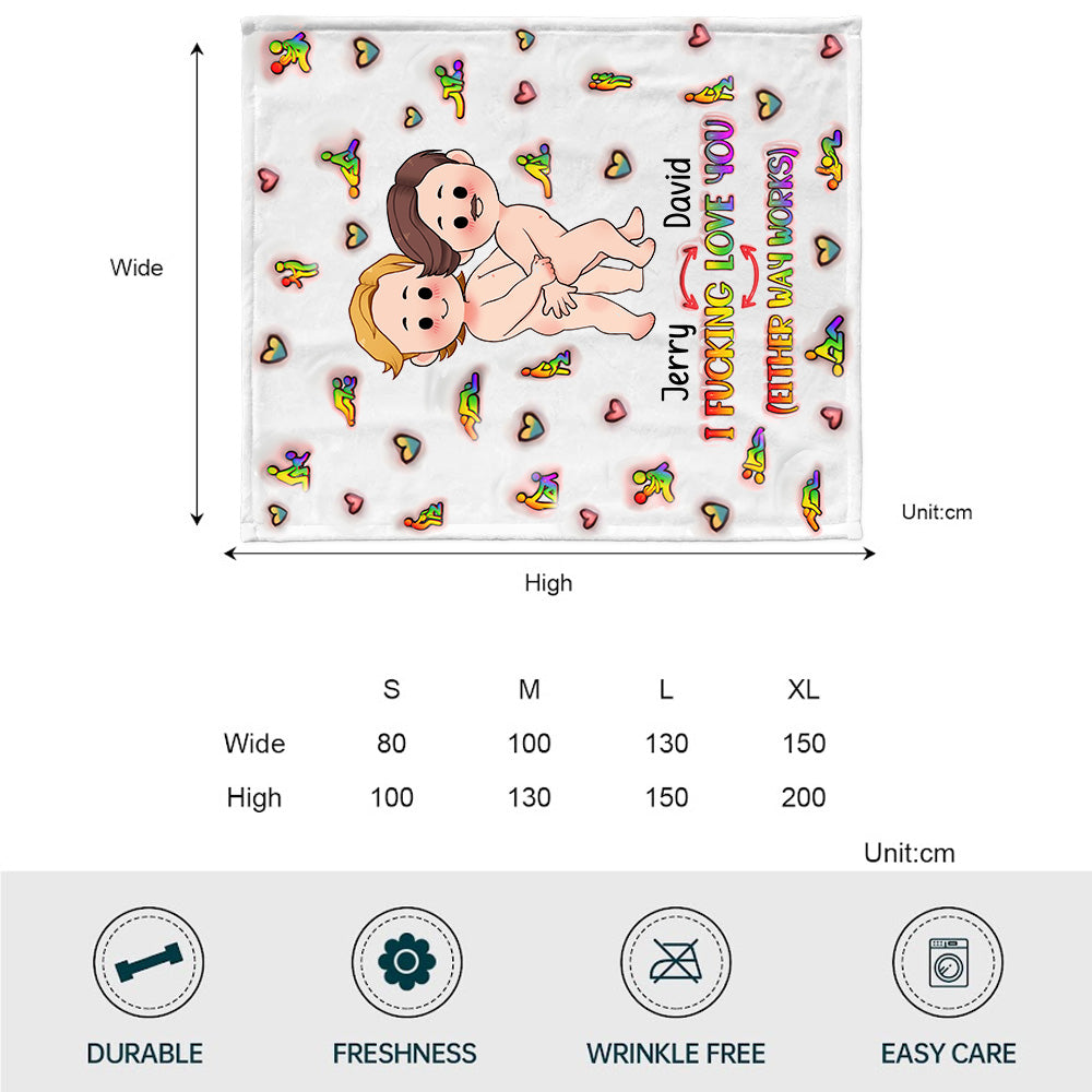Ich liebe dich – Personalisierte LGBT-Unterstützungsdecke