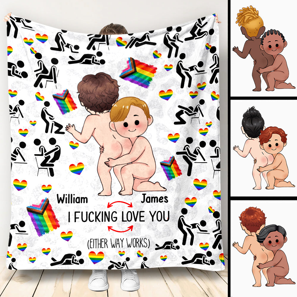 Ich liebe dich – Personalisierte LGBT-Unterstützungsdecke
