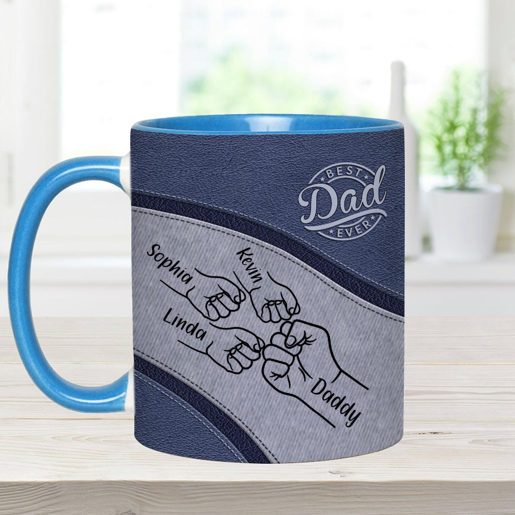 Bester Papa aller Zeiten - Personalisierte Tasse mit Vater-Akzent