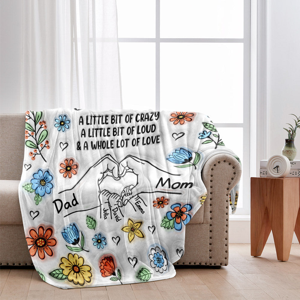 Unsere Familie – Personalisierte Familiendecke