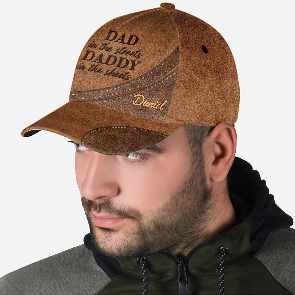 Papa auf der Straße, Papa im Bett – Personalisierte klassische Vaterkappe
