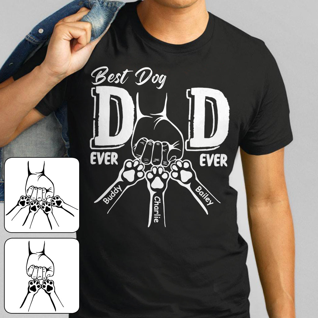 Der beste Hundepapa aller Zeiten – personalisiertes Hunde-T-Shirt und Hoodie