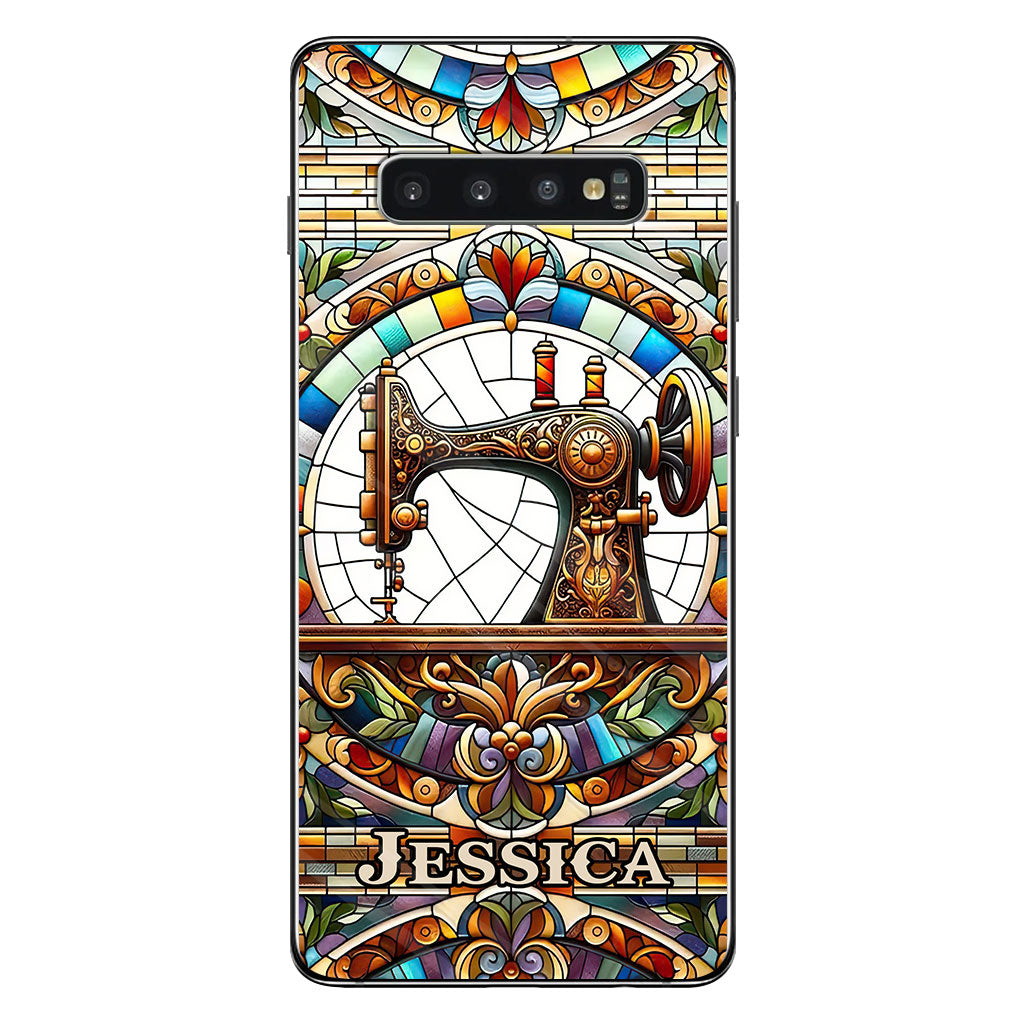 Bunte Nähmaschine – Personalisierte Näh-Handyhülle