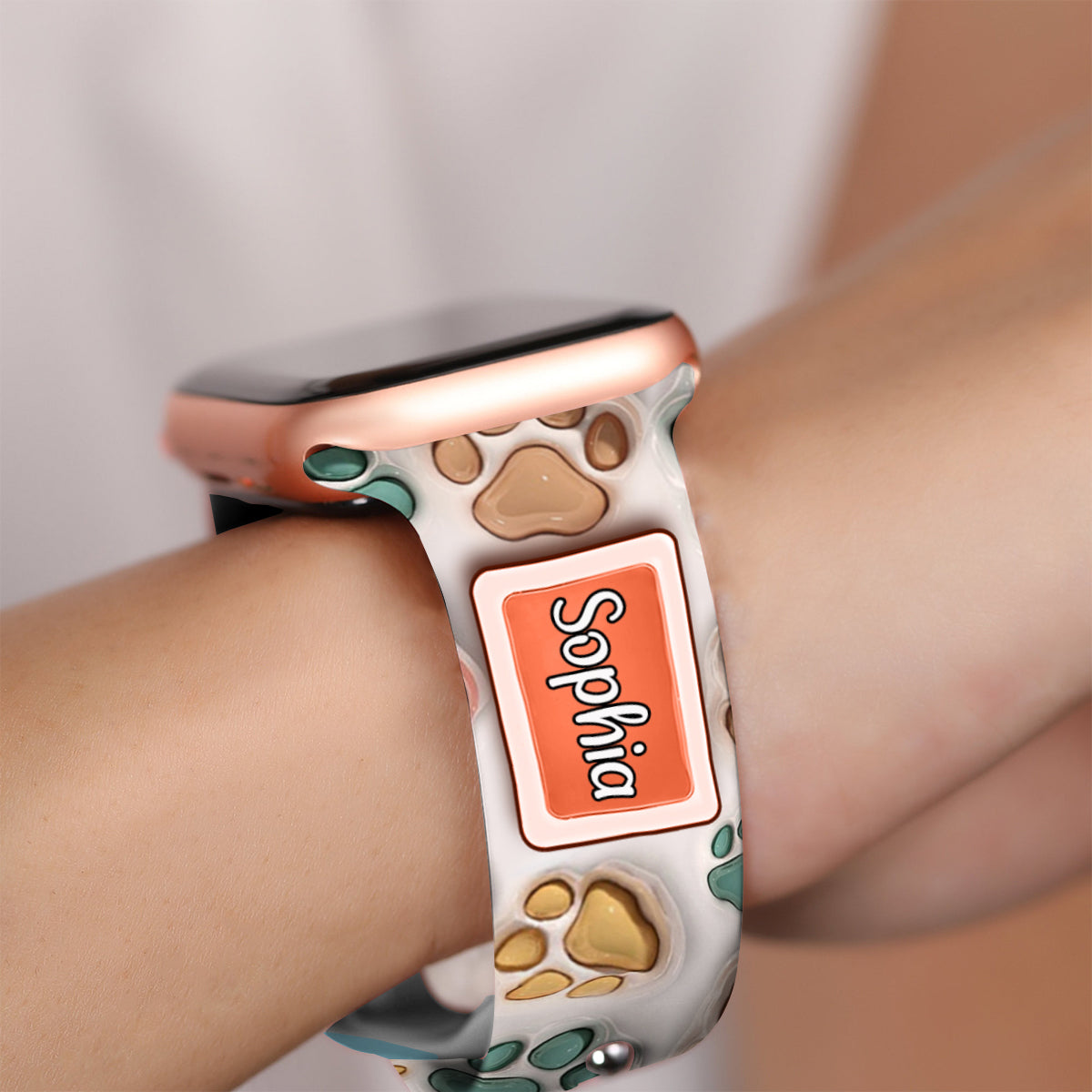 Die beste Hundemama und der beste Katzenpapa aller Zeiten – personalisiertes Apple Watch-Armband für Hunde