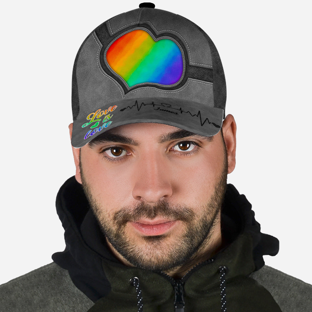 Liebe ist Liebe – Personalisierte klassische LGBT-Unterstützungskappe