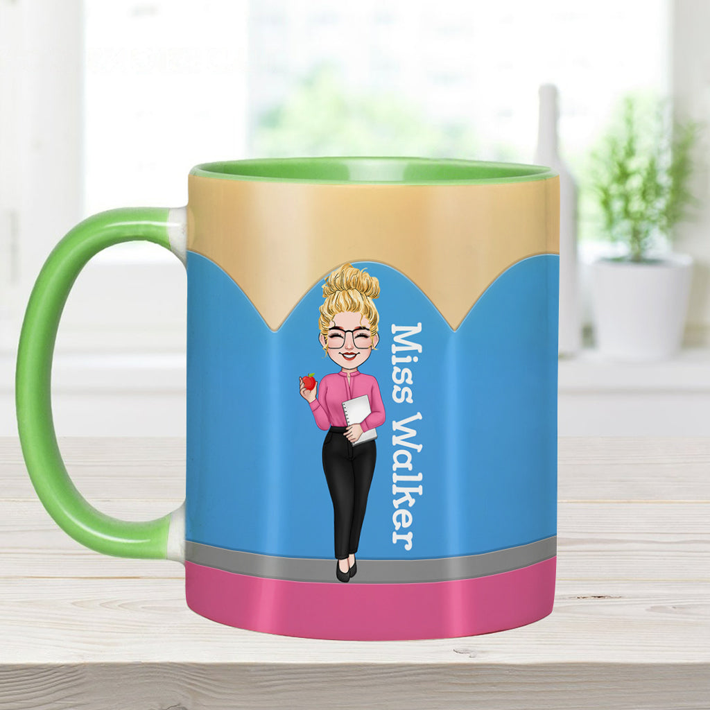 Teacher's Pencil - Personalized Teacher Accent Mug