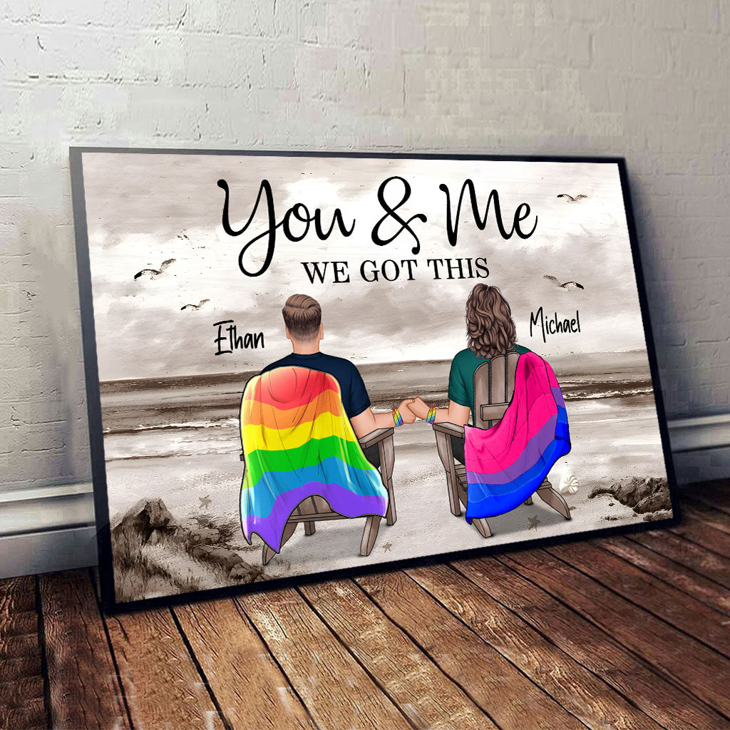 Wir schaffen das – Personalisierte Leinwand und Poster zur Unterstützung der LGBTQ+-Community