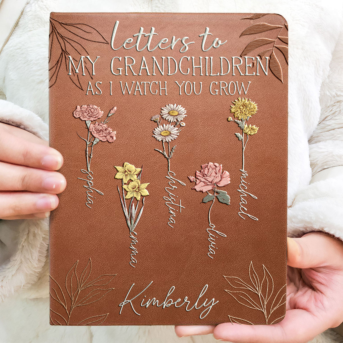 Erst Mama, jetzt Oma – Briefe an meine Enkelkinder – Personalisiertes Oma-Lederjournal