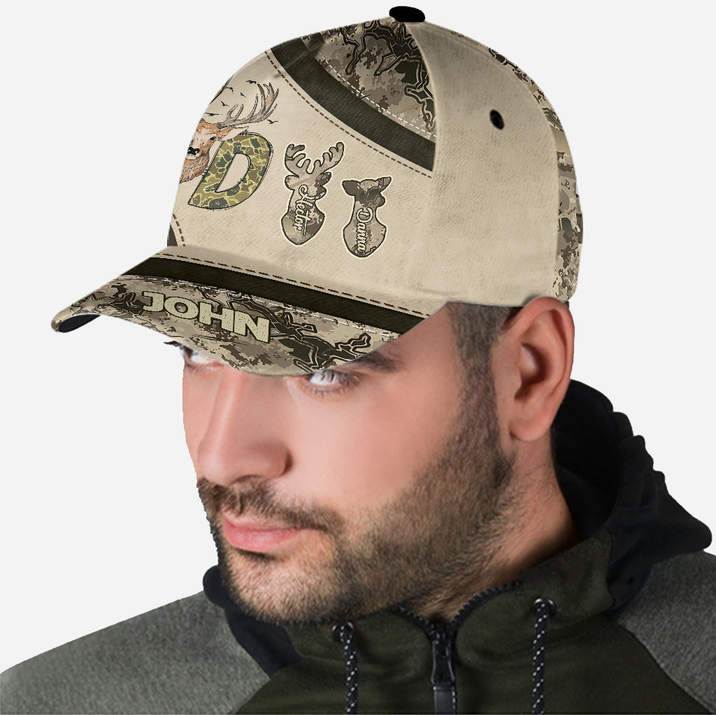 Jäger-Papa-Hirschjagd - Personalisierte klassische Jagdkappe