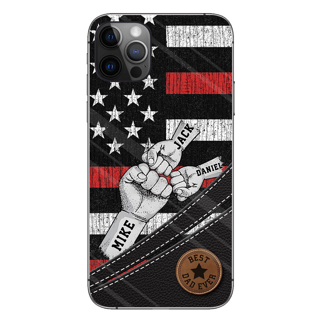 Wolfsrudel – Personalisierte Handyhülle für Väter