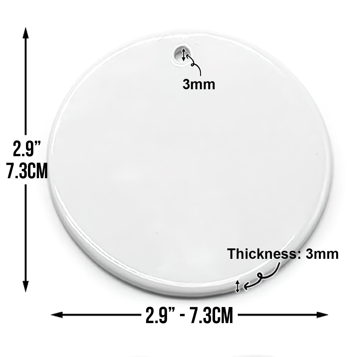 Stammbaum – Personalisierter Keramikkreis als Familienornament