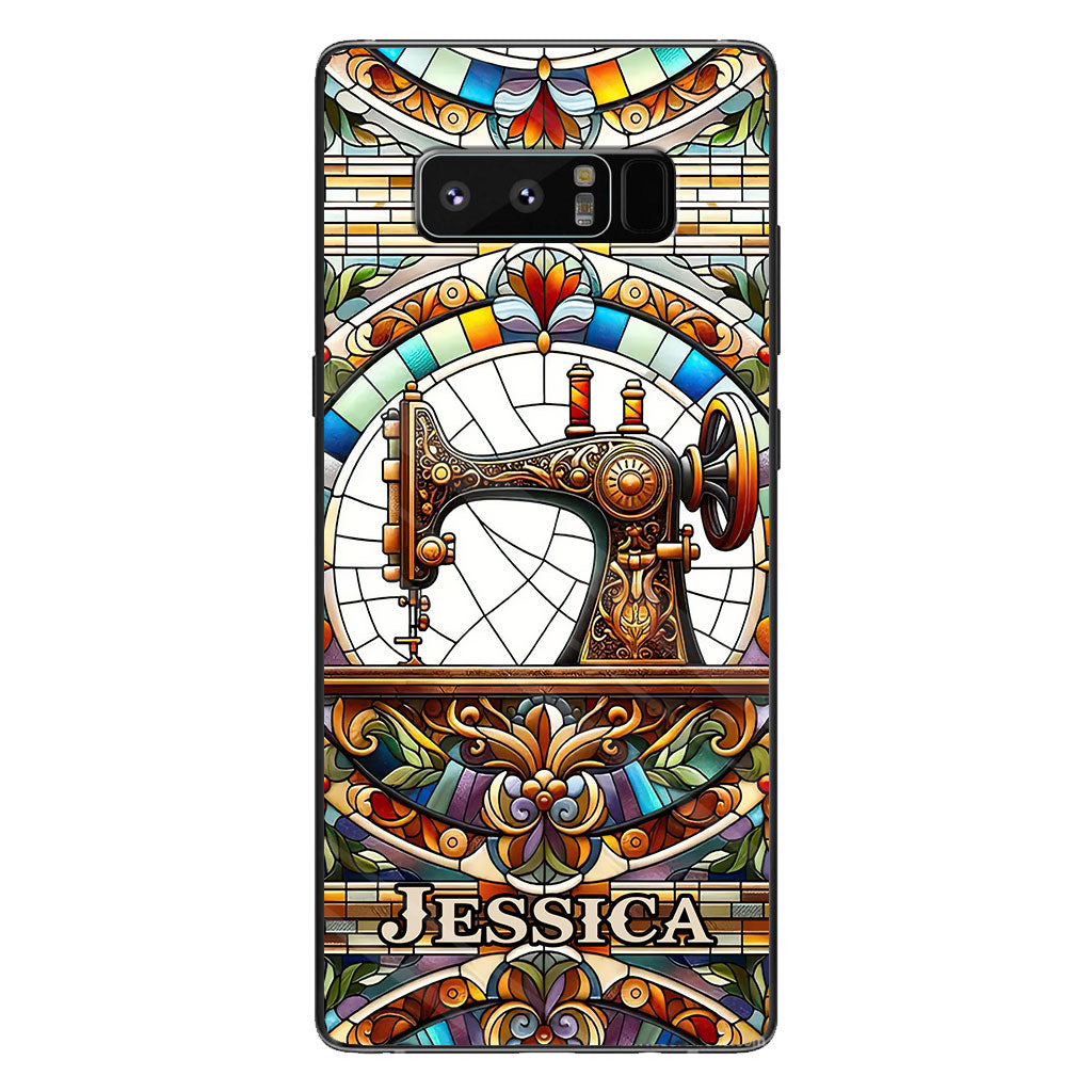 Bunte Nähmaschine – Personalisierte Näh-Handyhülle