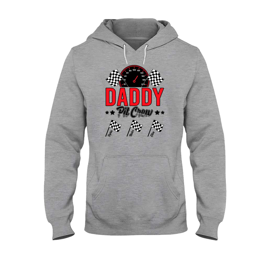 Daddy's Pit Crew Rennflaggen – Personalisiertes Renn-T-Shirt und Hoodie