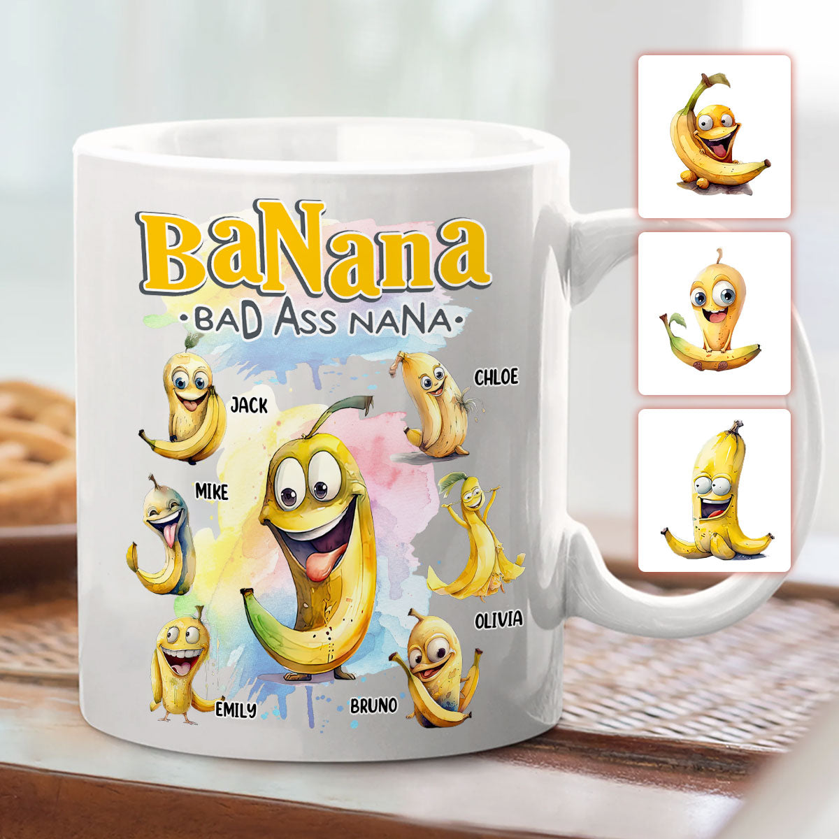 Bananen-Oma – Personalisierte Oma-Tasse