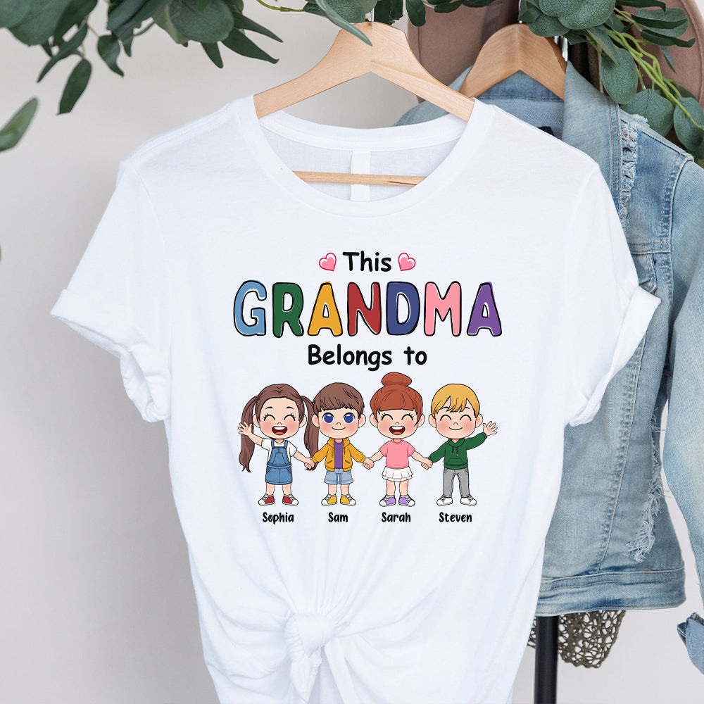 Dieses Oma-Shirt gehört zu – personalisiertes Oma-T-Shirt und Hoodie