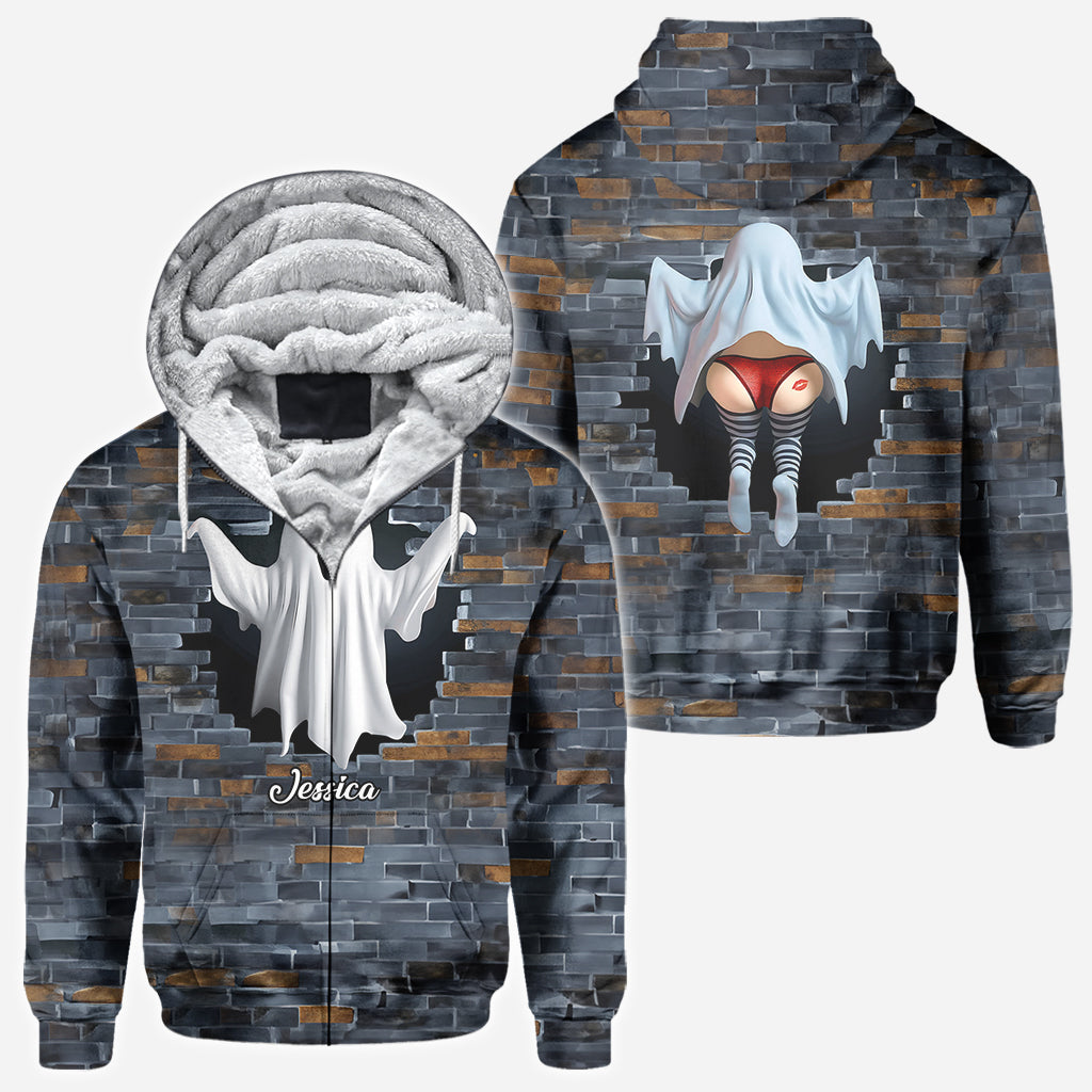 Lustiges Geisterpaar - Personalisiertes T-Shirt mit Pärchenmotiv