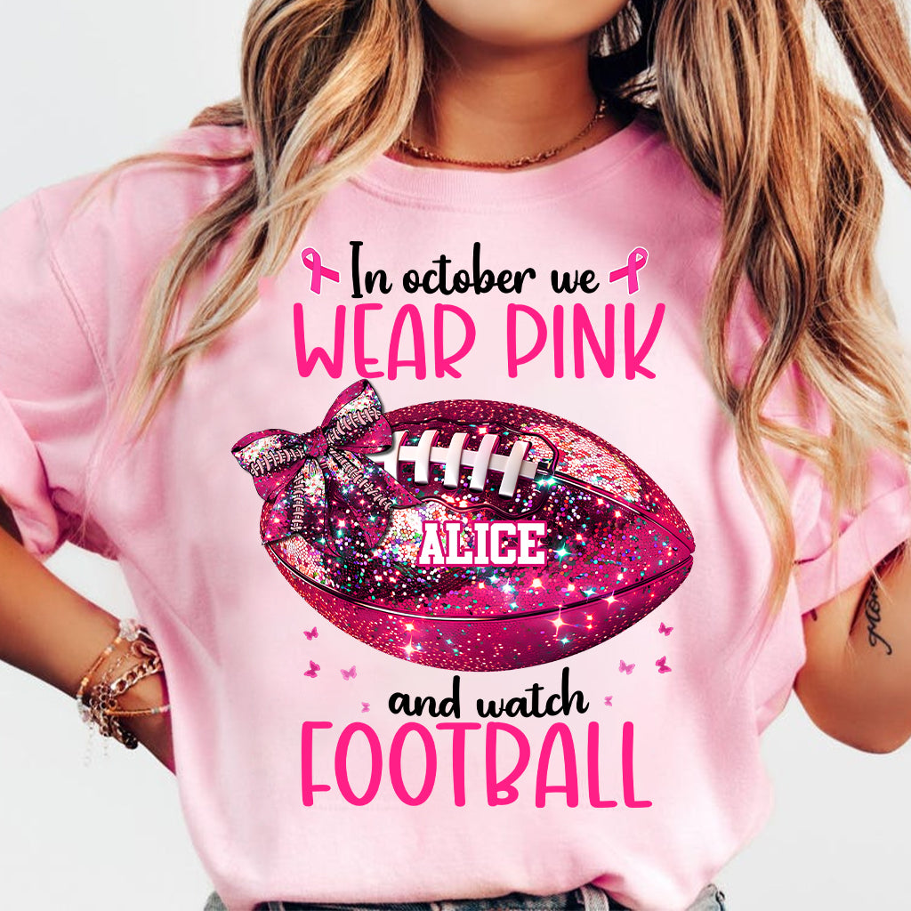 Im Oktober schauen wir zu – personalisiertes Fußball-T-Shirt und Hoodie