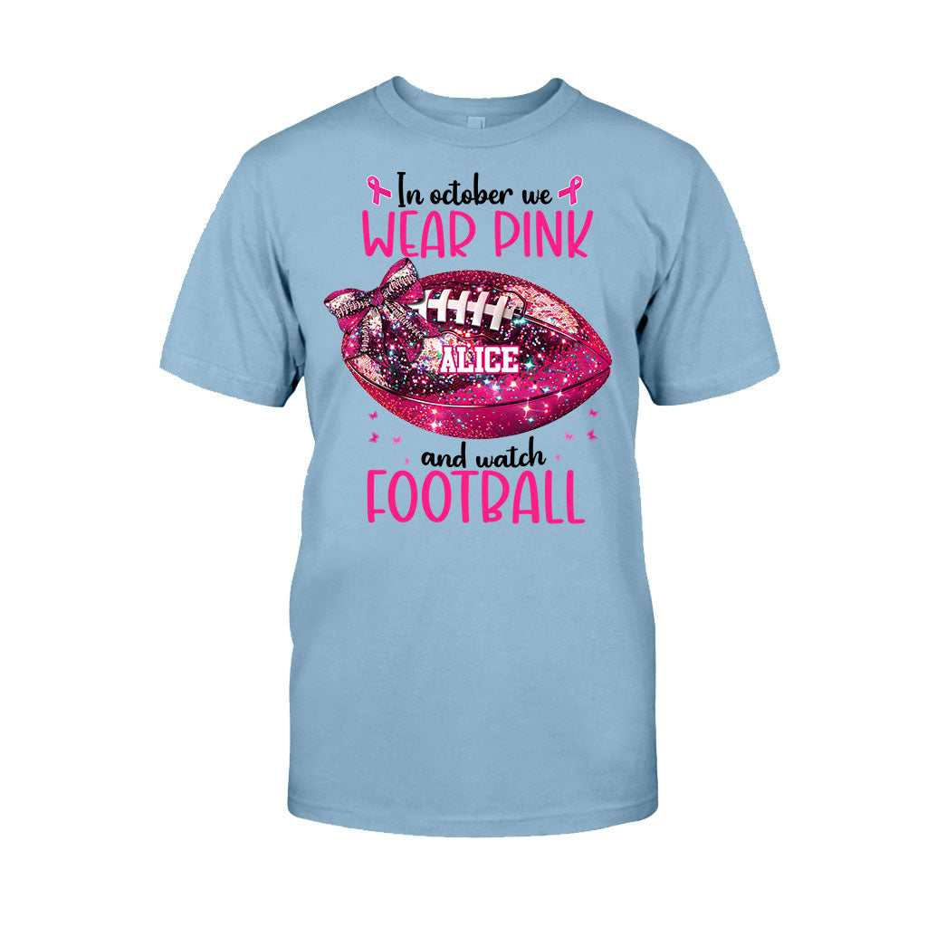 Im Oktober schauen wir zu – personalisiertes Fußball-T-Shirt und Hoodie