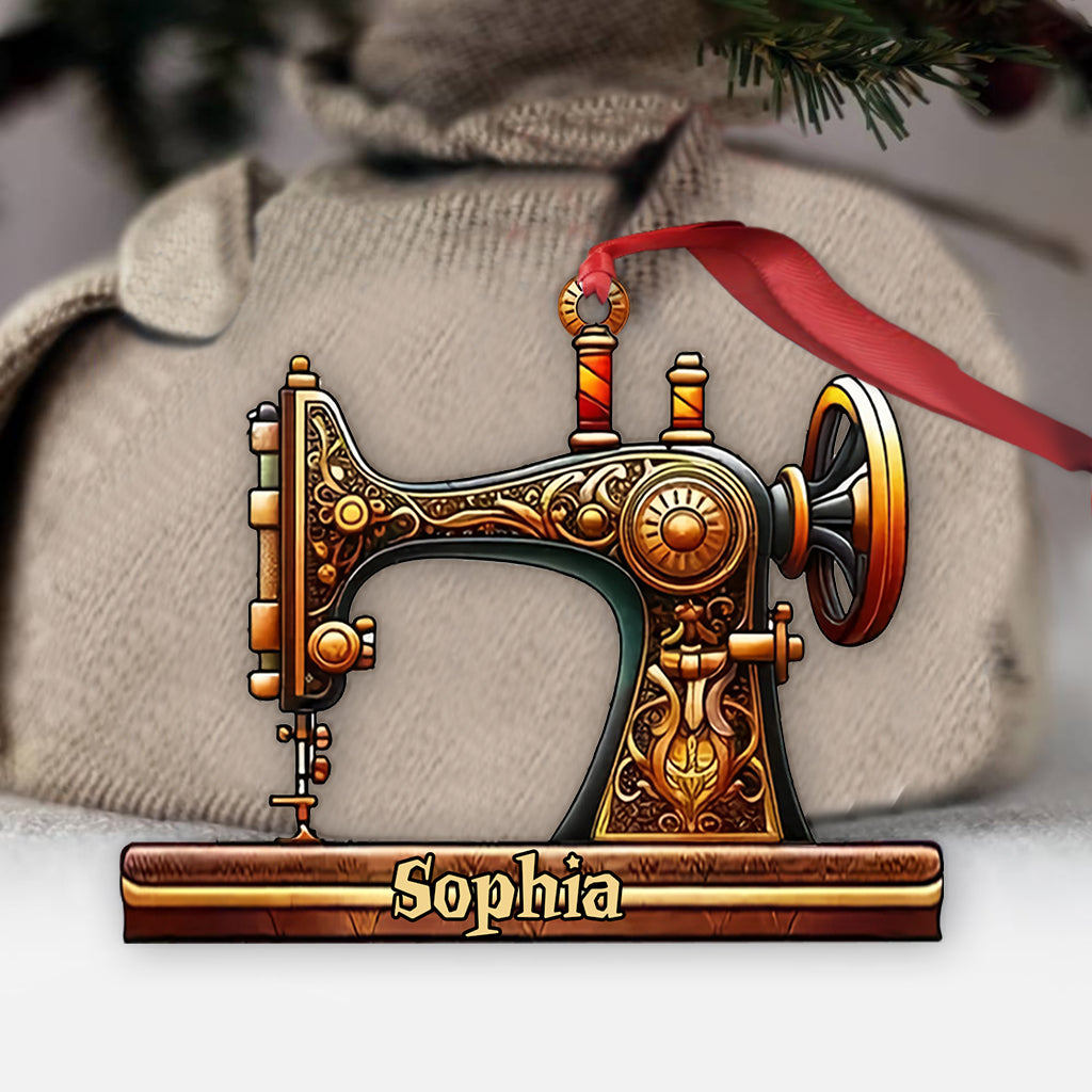 Bautiful Sewing Machine - Personalized Sewing Ornament