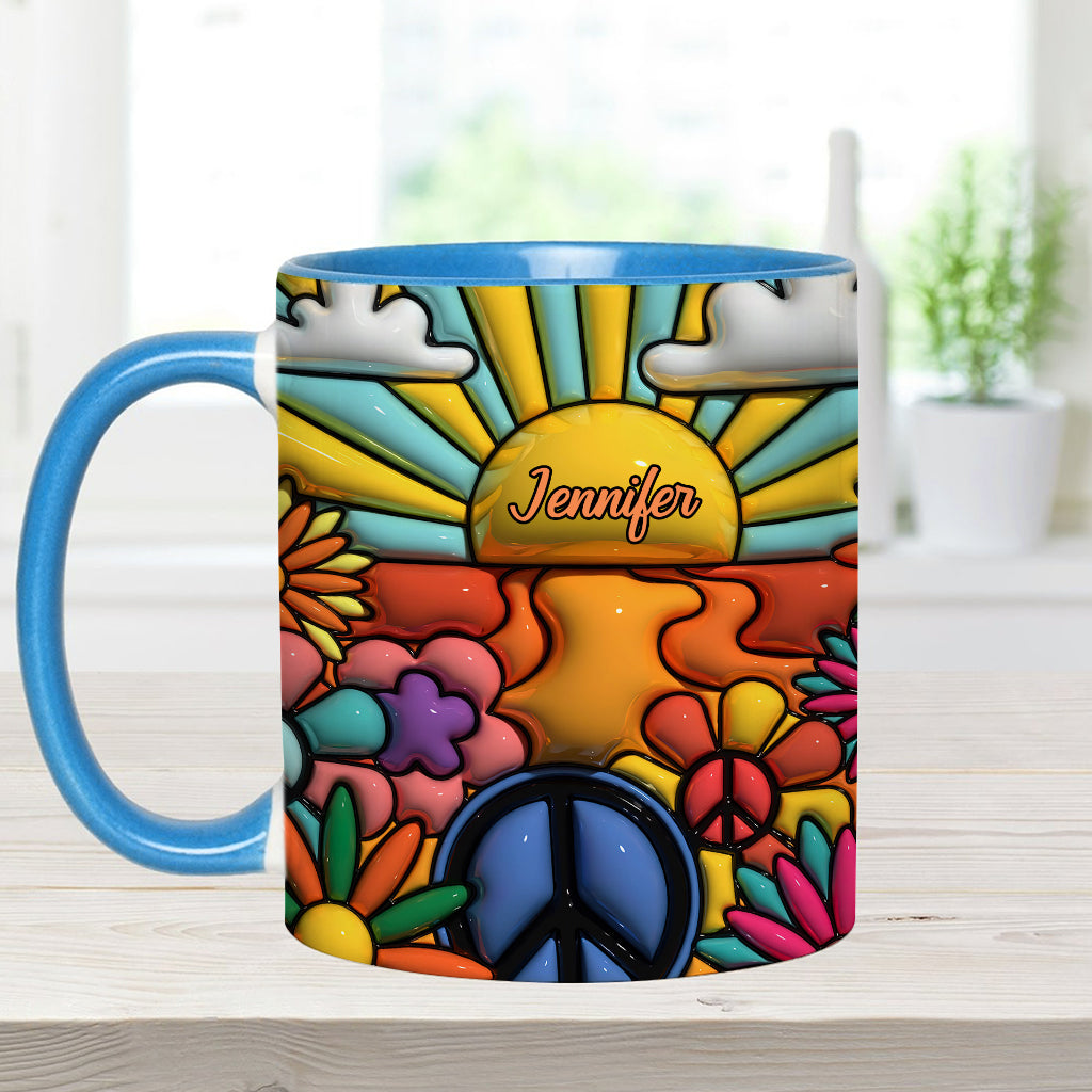 Hippie Soul – Personalisierte Tasse mit Hippie-Akzent