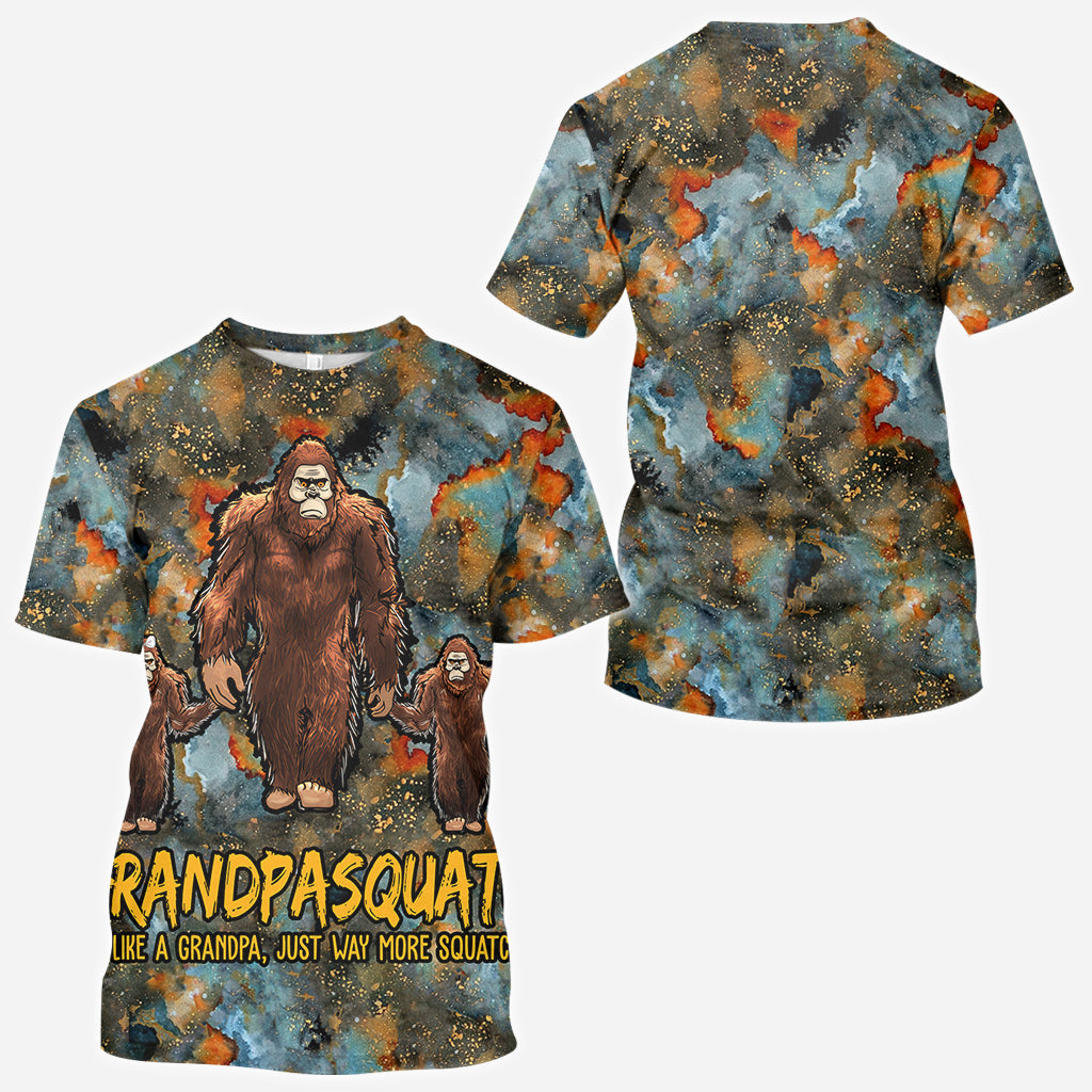 Grandpasquatch More Squatchy - Personalized Grandpa All Over Shirt
