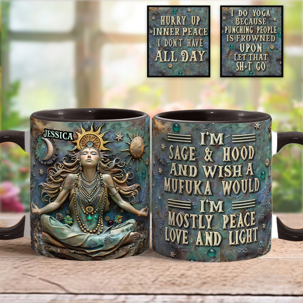 I'm Not Sugar And Spice - Personalized Yoga Accent Mug