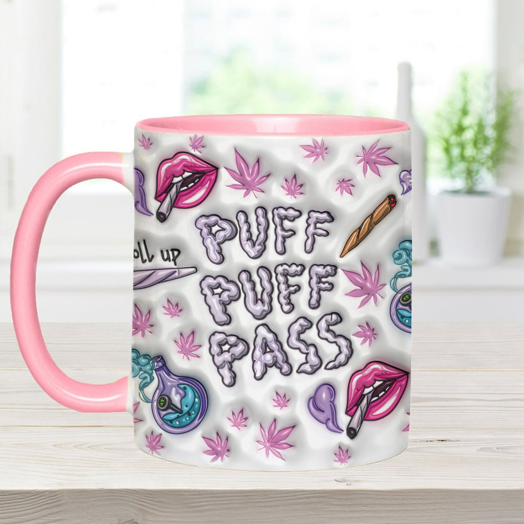 Puzz Puzz Pass – Personalisierter Becher mit Cannabis-Motiv