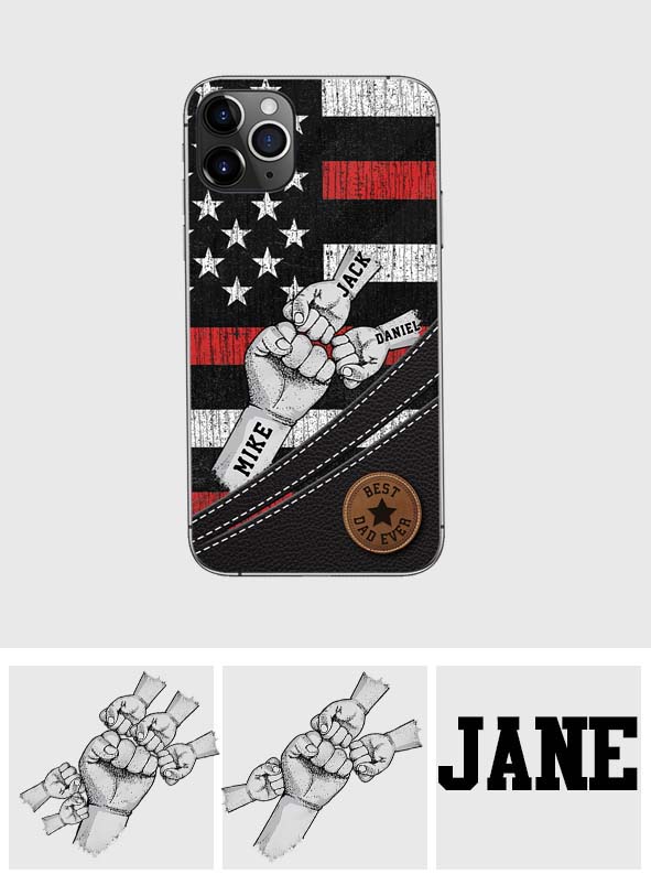 Wolfsrudel – Personalisierte Handyhülle für Väter