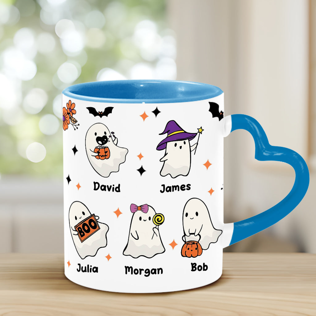 Nana's Boo Crew – Personalisierte Tasse mit Herzgriff für Oma