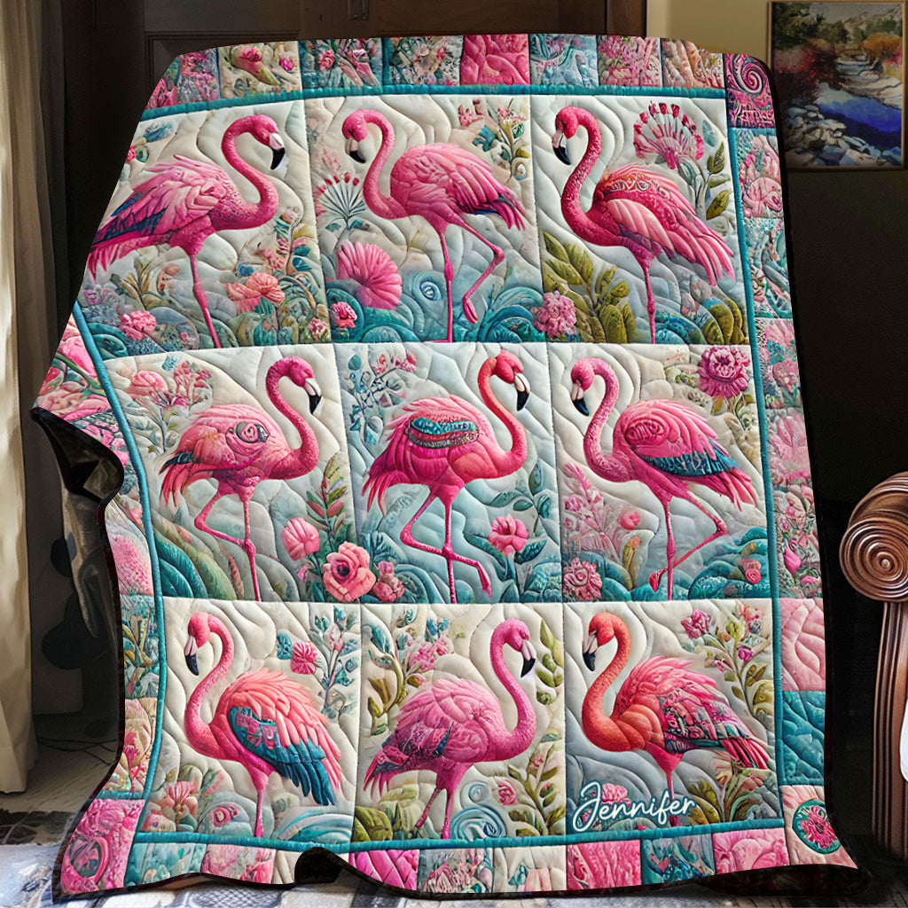 Wunderschöner Flamingo – personalisierte Flamingo-Decke