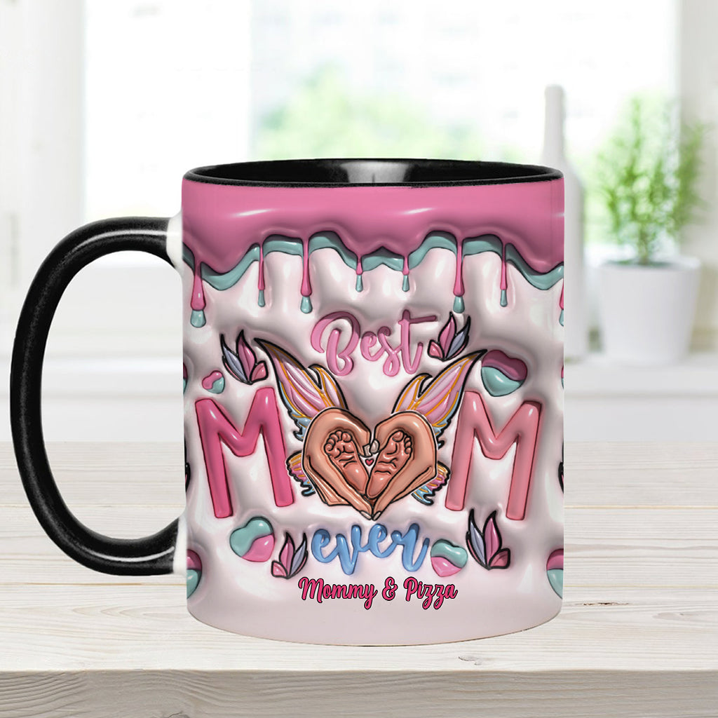 Beste Mama aller Zeiten – Schmetterlingsverwandlung – Personalisierte Tasse mit Muttermotiv