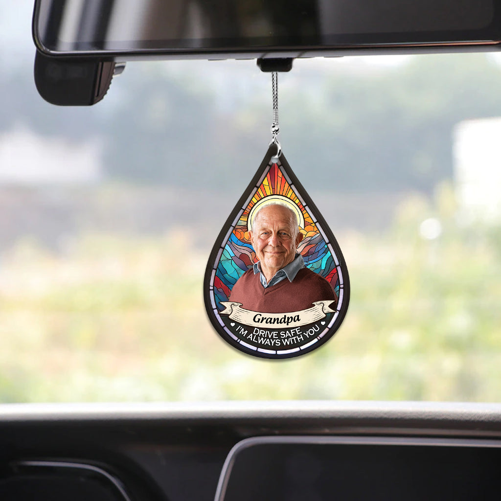 Fahr vorsichtig, ich bin immer bei dir – personalisierter Gedenk-Autoanhänger