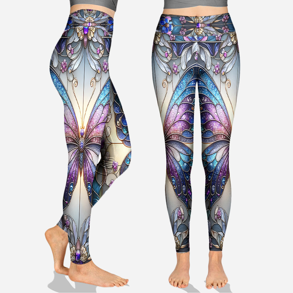 Personalisierter, wunderschöner Schmetterlings-Hoodie und Leggings