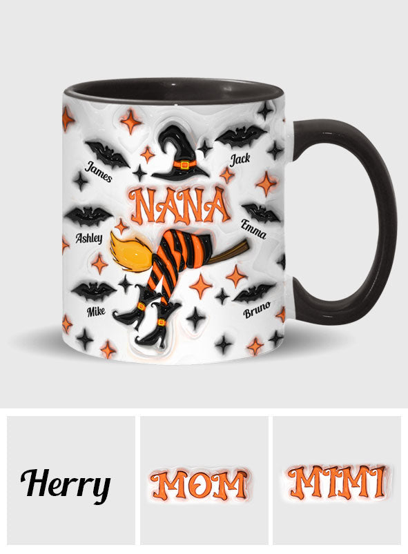 Oma-Leben / Oma-Leben / Mama-Leben... - Personalisierte Tasse mit Oma-Akzent