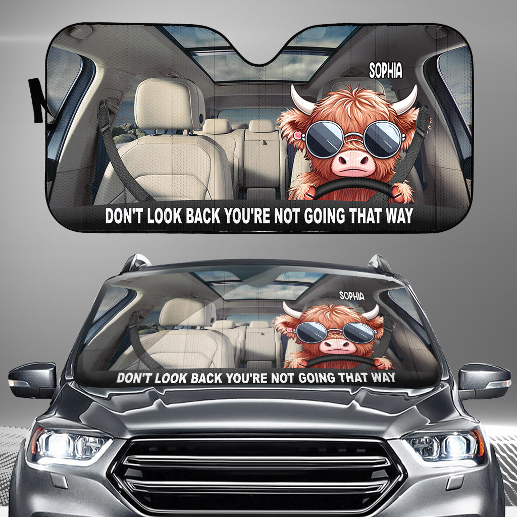 Don't Look Back - Personalized Car Sunshade